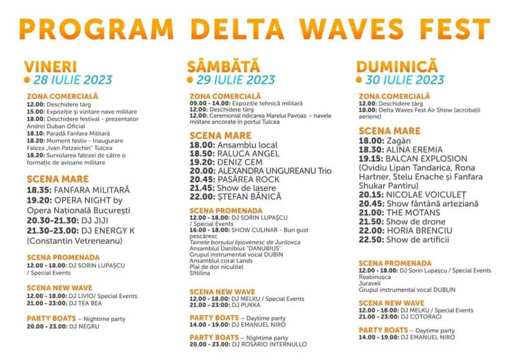 delta waves fest program pe ore